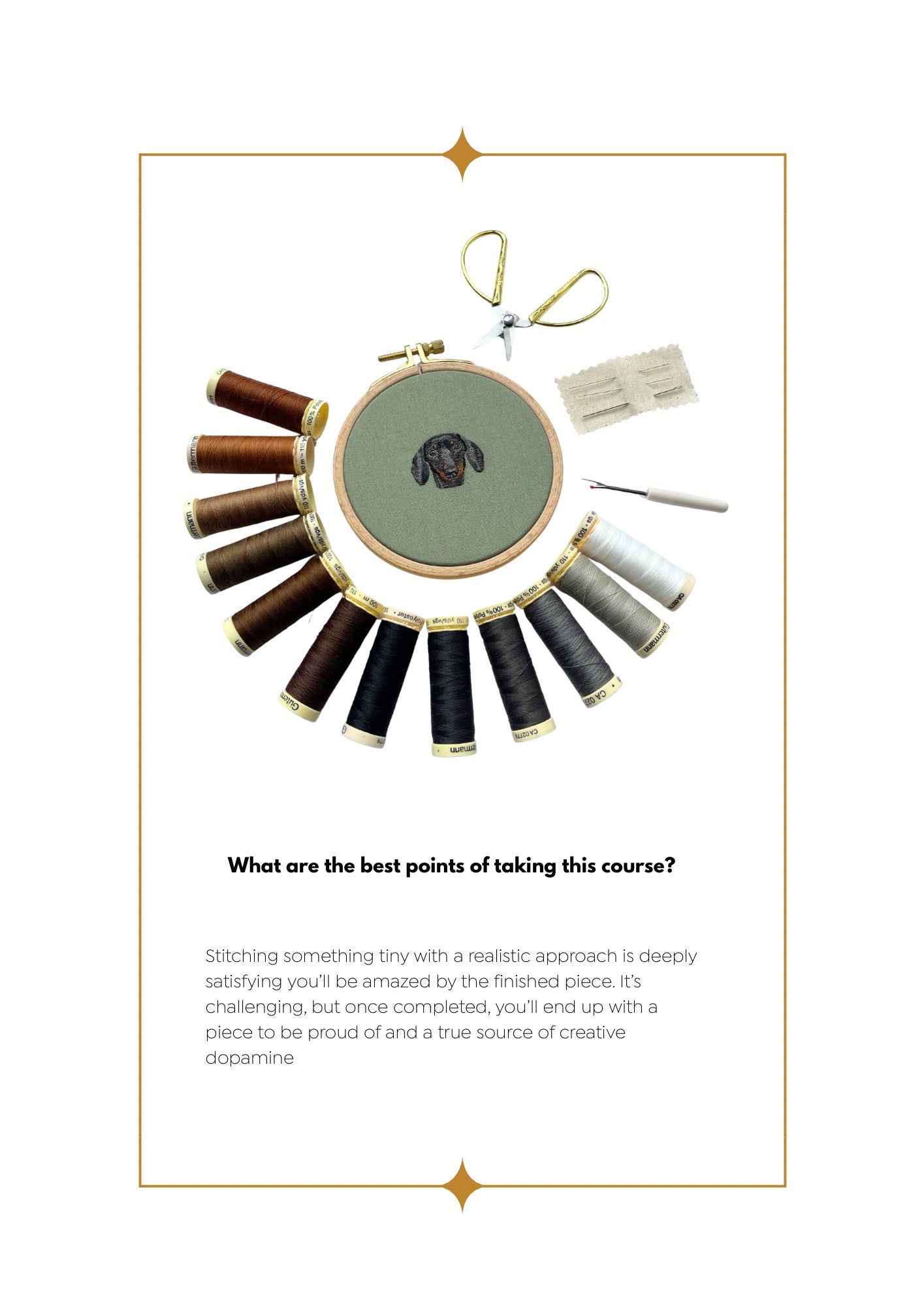 Masterclass: Tiny Pet Portrait Embroidery