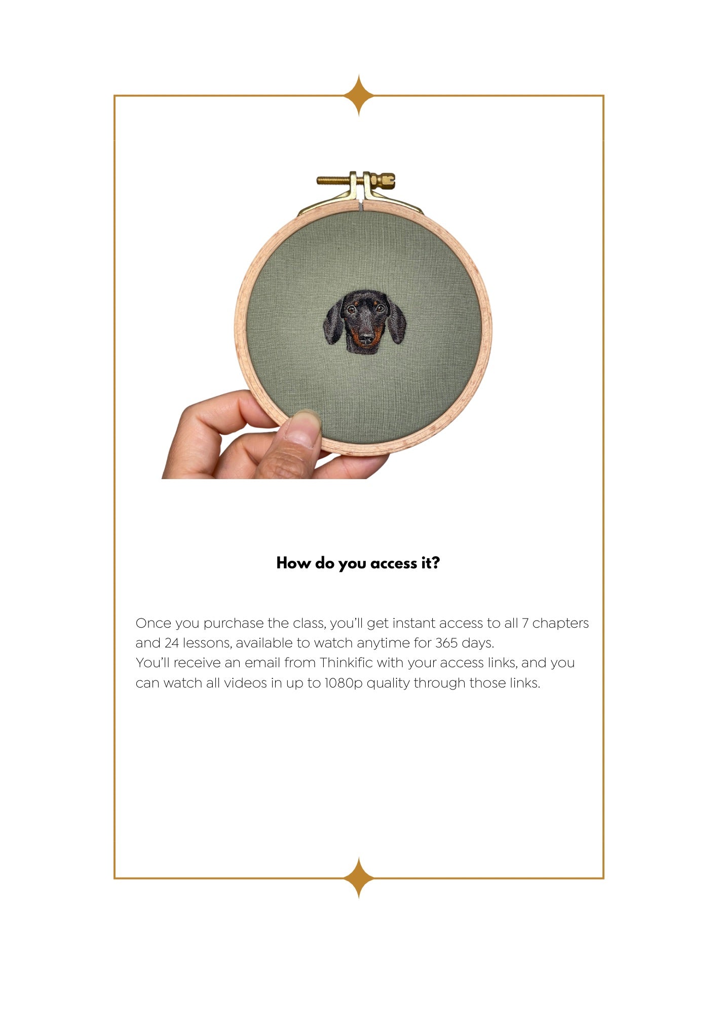 Masterclass: Tiny Pet Portrait Embroidery